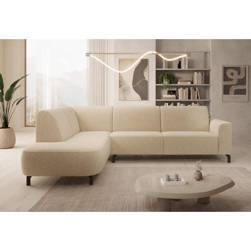 Elegante Sofagarnitur ZAVAHA – beige, linke Ecke