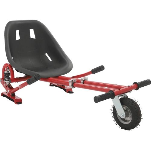 Hoverboard Sitzaufsatz - Hoverkart Umbausatz - Verstellbar - Für 16,5/20,3/25,4 cm Hoverboards - Rot