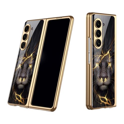 für Samsung Galaxy Z Fold6 5G Lackiert Design Cover Löwe