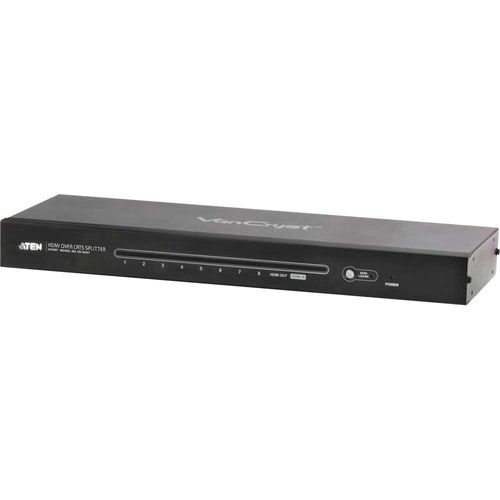 Aten VS1808T, HDMI-Verteiler Splitter elektronisch, 8-fach, über Cat. Kabel, FullHD, 3D