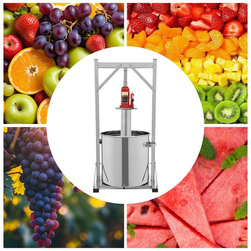 Obstweinpresse, hydraulische Edelstahlpresse, Obstweinpresse aus rostfreiem Stahl