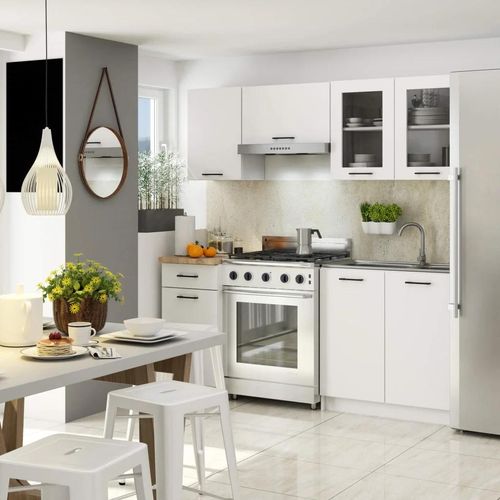 Küchenzeile für Plattenbauwohnungen 180 cm VERMINA - weiß