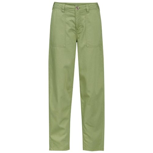 Damen Barrel-Hose aus Leinen-Mix