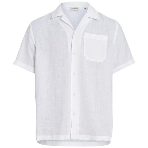 Herren Leinen-Hemd mit Brusttasche