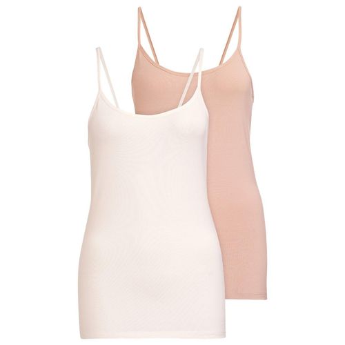 2 Damen Unterhemden mit Spaghettiträgern