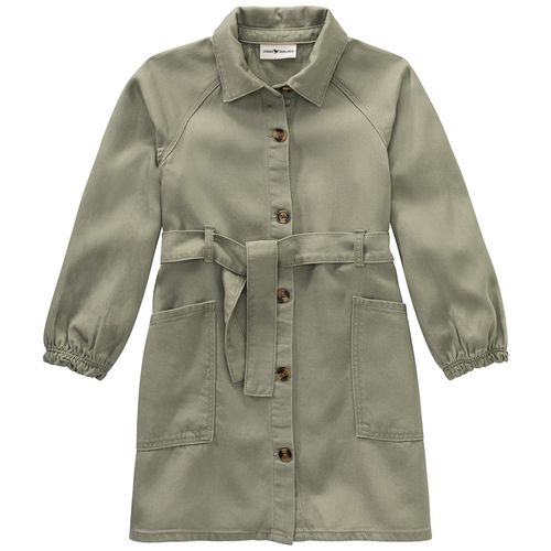 Mädchen Kleid mit Bindegürtel