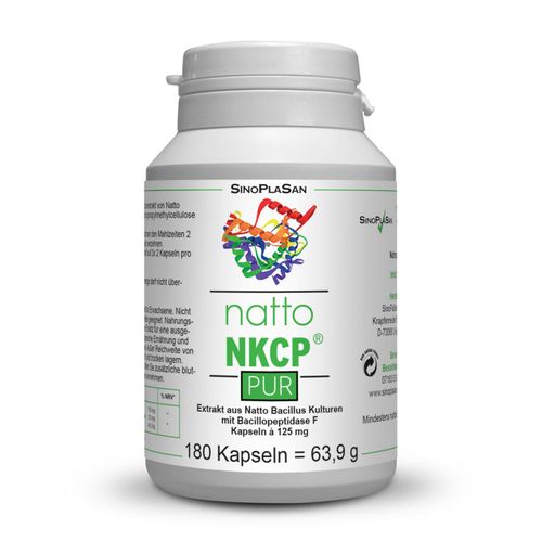 Natto Nkcp Pur 125 mg Kapseln 180 St