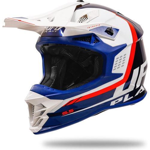 UFO Plast Crosshelm Intrepid Helm Interpid S Blau Weiß