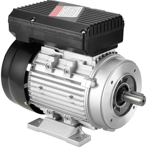 SucceBuy 0,55 kW Elektromotor 1400 U/min, Wechselstrom 220–240 V, 4,5 A, 80, B34-Rahmen. 19 mm Keilwelle, Drehung im Uhrzeigersinn/gegen den Uhrzeigersinn