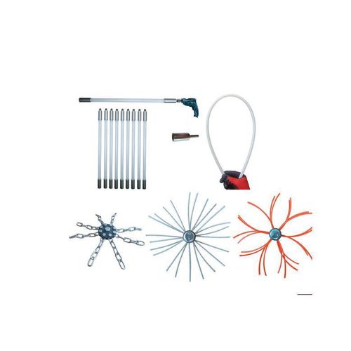 Set Zur Mechanischen Schornsteinreinigung von Unten 9m