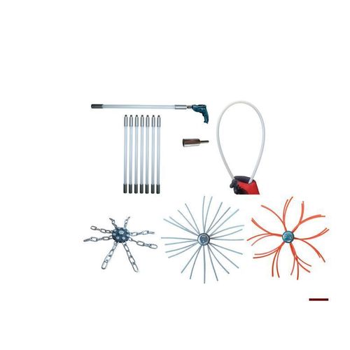 Set Zur Mechanischen Schornsteinreinigung von Unten 7m