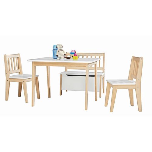 My Baby Lou Kindersitzgruppe , Naturfarben, Weiss , Holz , Buche , massiv , Baby- und Kindermöbel, Babyzimmer, Kindersessel & Kindertische