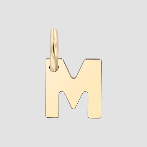 Buchstabenanhänger ADELIA´S "Unisex Anhänger ¿ Buchstabe N Buchstabenanhänger aus 375 Gold", gold, Schmuckanhänger, Damen, Buchstabenanhänger