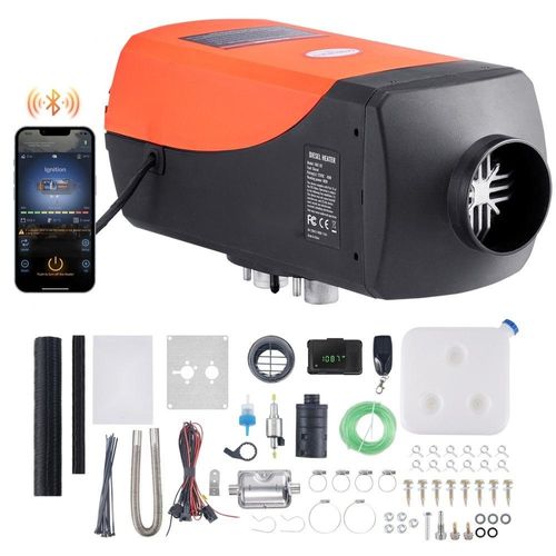 Luft Dieselheizung Standheizung 12 V 8 kWLuftheizung Standheizung Air Diesel 8 kW 12V - mit LCD-Display, Fernbedienung & Bluetooth-APP