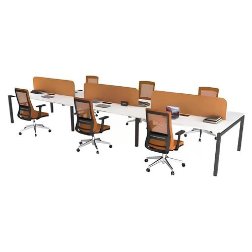 Büromöbel Arbeitstisch für 6 Personen Arbeitszimmer Möbel Holzmöbel