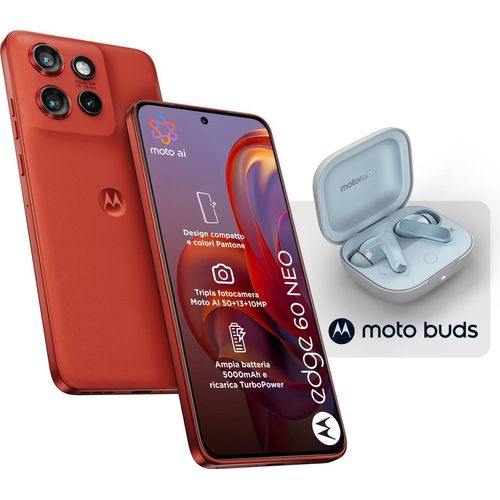 Motorola-Kante 60 Neo 8 + 256 GB 6.36 "5g Pant.Poinciana + Moto-Knospen Ita Motorola