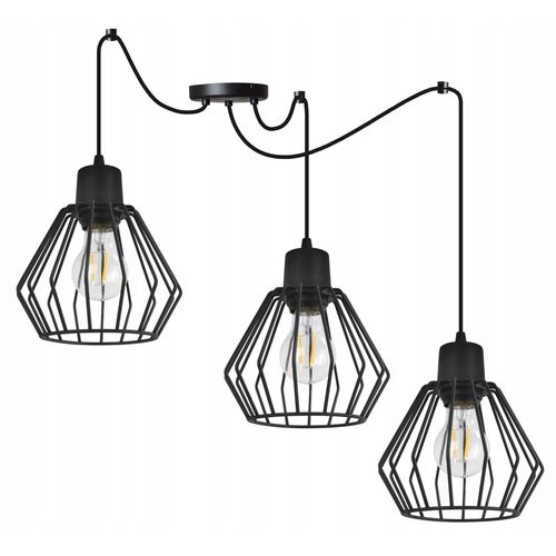 LED Draht Pendelleuchte – Hängelampe mit Drahtschirm für Decke