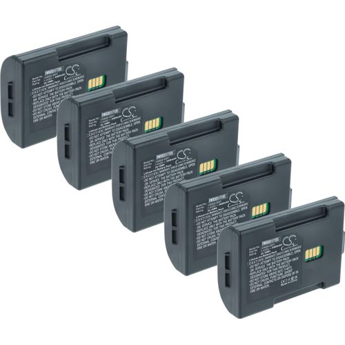 vhbw 5x Akku kompatibel mit Lxe MX 7 Barcodescanner POS (3400 mAh, 7,4 V, Li-Ion)