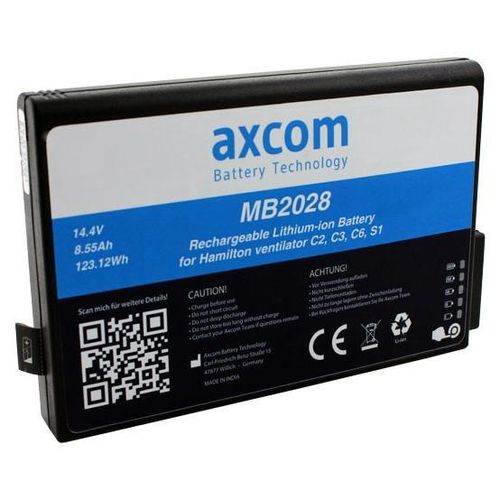 Li-Ion Akku für Hamilton Beatmungsgerät C2, C3, C6, S1, 14.4V/ 8,55AH