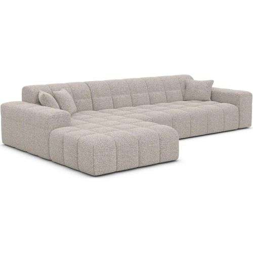 Bouclé L-Form Sofa Nivara Sand Links