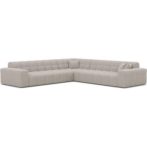 Bouclé Ecksofa Nivara Sand