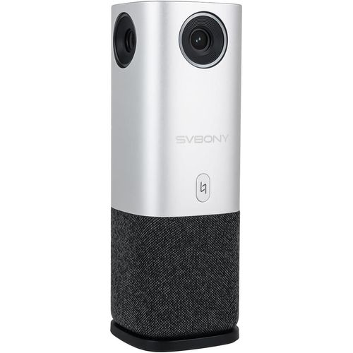 SVBONY SVN A1 360° All-in-One-Videokonferenzkamera, KI-Sprechererkennung, 4-Mik 360°-Sprachaufnahme, Echo- und Rauschunterdrückung, Plug & Play