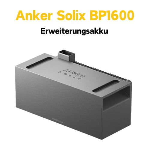 Anker SOLIX Solarbank 2 BP1600 Erweiterungsakku für Solarbank 2 Pro/Plus/AC (1,6kWh , 0% MwSt)