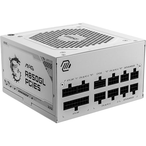 MSI PC-Netzteil "MAG A850GL PCIE5", weiß, B:15cm H:8,6cm T:14cm, Netzteile