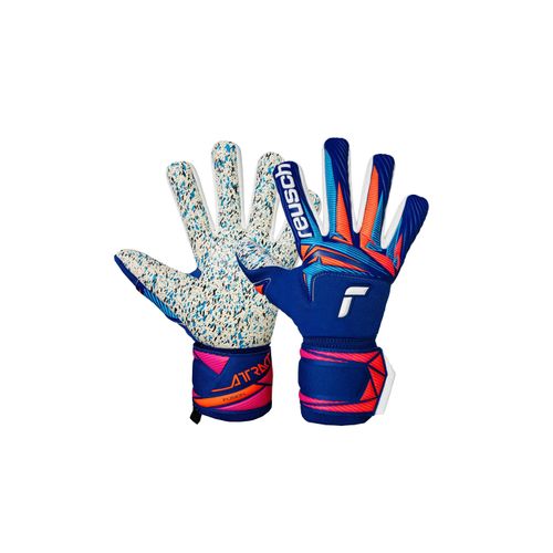 Torwarthandschuhe REUSCH "Attrakt Fusion NC", Damen, Gr. 11, blau, 53% Latex, 32% Polyester, 6% Lederimitat, 6% Polyamid, Handschuhe, mit hoher Atmungsaktivität