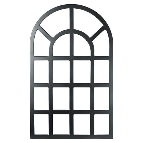 Grauer Spiegel aus Glas modern, eleganter Dekorationsartikel