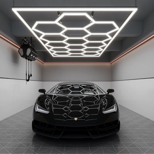 Kit mit 15 sechseckigen LEDs 582W mit Rahmen 110lm/w – Kaltweiß 6000K – 8000K