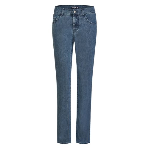 Bequeme Jeans AENGELS "AENGELS Angels Jeans Dolly mit sportivem Denim", Damen, Gr. 34/30, Länge 30, blau, 85% Baumwolle, 13% Polyester, 2% Elasthan, unifarben, Jeans