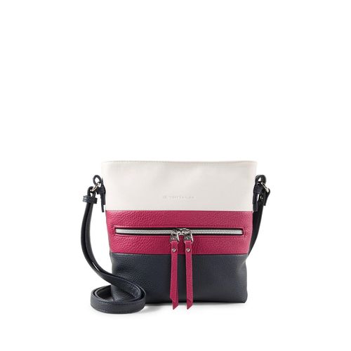 TOM TAILOR Damen TTELLEN M Umhängetasche mit Colour-Blocking, blau, Colour Blocking, Gr. ONESIZE