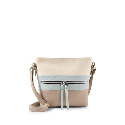TOM TAILOR Damen TTELLEN M Umhängetasche mit Colour-Blocking, grau, Colour Blocking, Gr. ONESIZE