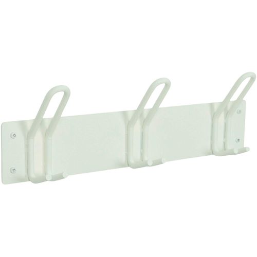 Garderobenhaken SPINDER DESIGN, weiß, B:40cm H:14cm T:7cm, Metall, Garderobenhalter, Garderobenhaken, Metall, 3 Haken