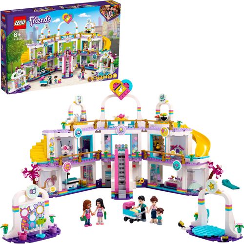LEGO 41450 Friends Heartlake City Kaufhaus Bauset mit 5 Geschäften und 6 Figuren - 4 Mini-Puppen, eine Mini-Spielfigur und ein Baby