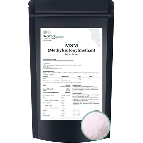 MSM (Methylsulfonylmethan) Feines Pulver (>100 Mesh) – 5kg (5X1kg)
