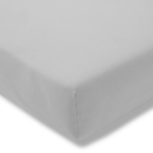 Estella Spannbetttuch Exquisit, Platin, Textil, 100x200 cm, Textiles Vertrauen - Oeko-Tex®, bügelfrei, weich und anschmiegsam, perfekter Sitz, Schlaftextilien, Bettwäsche, Bettlaken, Spannbettlaken