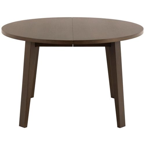 Mid.you Esstisch, Dunkelbraun, Holz, Holzwerkstoff, Eiche, furniert, rund, rund, 120-220x75x120 cm, ausziehbar, Esszimmer, Tische, Esstische, Esstische ausziehbar