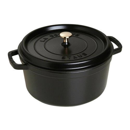 Staub Schmortopf Staub - LA Cocotte, Schwarz, Metall, 6,7 L, rund, Kochen, Töpfe, Schmortöpfe