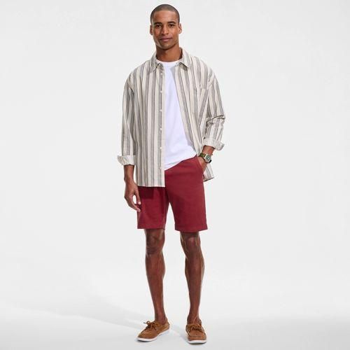 Slim Fit Chino-Shorts, Herren,  Braun, by Lands' End
