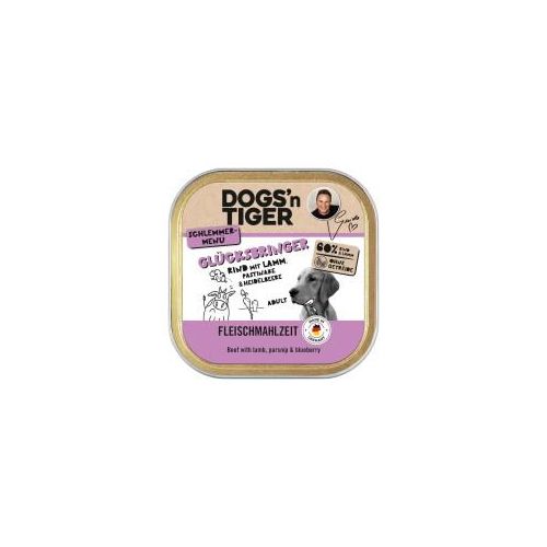 Dogs'n Tiger Glücksbringer Schale Rind & Lamm 20x150 g