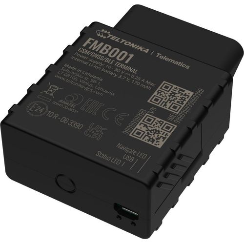 Teltonika FMB001, Auto, Schwarz, Kltebestndig, Staubresistent, Single SIM, 850,900,1800,1900 MHz, Kunststoff