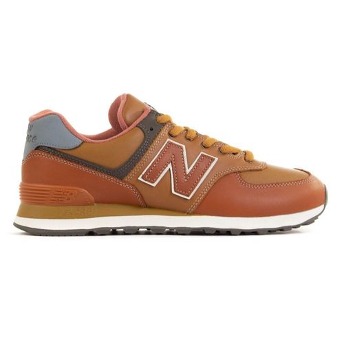 New Balance 574 Ledertrainer, Braun 47.5 EU