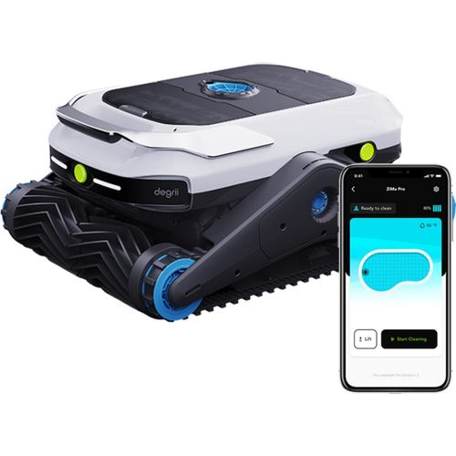 DEGRII Poolroboter Zima Pro mit App Wand- und Wasserlinienreinigung und Anheben mit einem klick, 210 Minuten Reinigungszeit, 3D-Pfadplanung, 2024 Neu