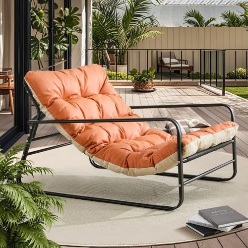 Outdoor-Liegestuhl, Null-Schwerkraft-Stuhl, übergroßer Campingstuhl, gepolsterter Null-Schwerkraft-Stuhl, verstellbare Terrassenliegestühle für drauße