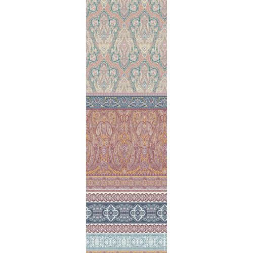 Plaid FLEURESSE "Plaid", bunt (beere, blau), B:180cm L:270cm, Baumwolle, Wohndecken, Plaid, Mako Satin, in Gr. 180x270 cm, Plaid