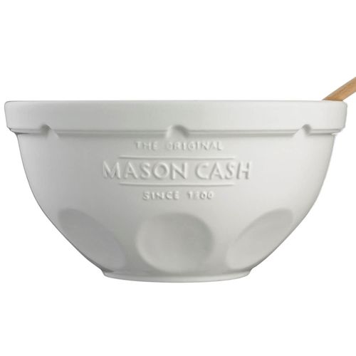 Rührschüssel MASON CASH, weiß, B:29cm H:15cm T:29cm, Steingut, Schüsseln, Rührschüssel, Ø 29 cm, 5 Liter