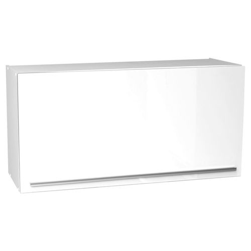 Mid.you Küchenoberschrank , Weiss, Weiss Hochglanz , Holzwerkstoff , 1 Fächer , 100x50x34.6 cm , hängend , Küchen, Küchenmöbel, Küchenschränke, Küchenoberschränke