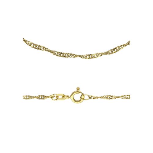 Collierkettchen FIRETTI "Schmuck Geschenk Gold 333 od 585 Singapurkettengl. in mehreren Breiten" Gr. 50, gold (gelbgoldfarben), Halsketten, Damen, 50, Gelbgold 333, B: 1,7mm, Made in Germany, B:1,7mm